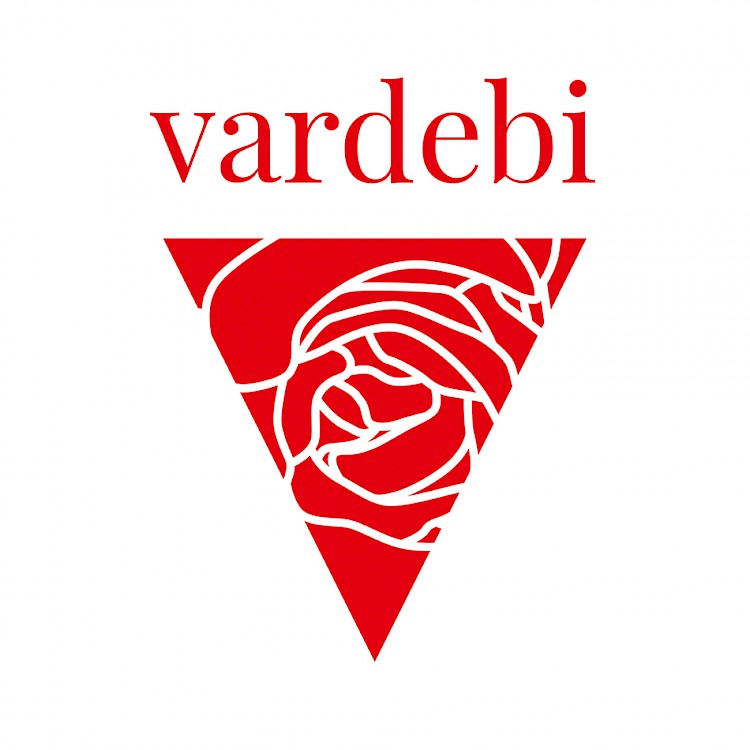 Vardebi logo design and wine label